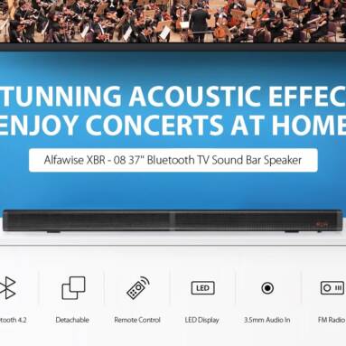$53 with coupon for Alfawise XBR – 08 TV Sound Bar Bluetooth 4.2 Speaker from GearBest