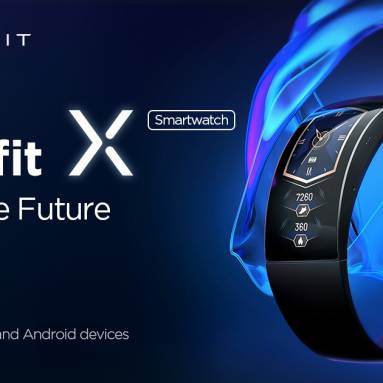 €51 with coupon for Amazfit X 92° Curved 2.07 AMOLED Display Smart Watch GPS+GLONASS PPG Blood Oxygen Monitor 5ATM Waterproof Wristband from ALIEXPRESS