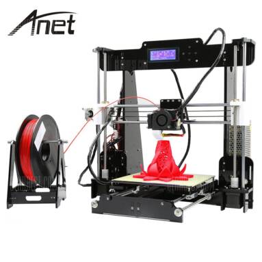 $179 with coupon for Anet A8 Desktop 3D Printer  –  EU PLUG  BLACK  from GearBest