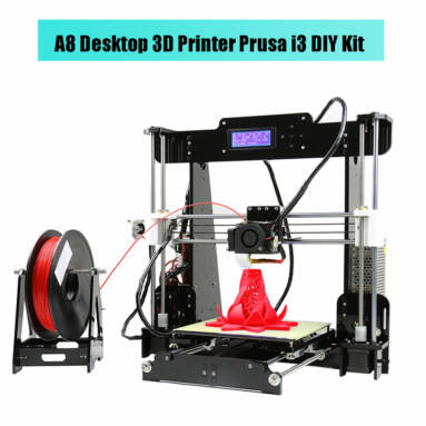 $149 flashsale for Anet A8 Desktop 3D Printer Prusa i3 DIY Kit  – US PLUG BLACK US Warehouse from GearBest