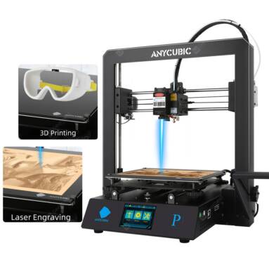 $309 with coupon for Anycubic 3D Printer Mega Pro Laser Engraving Printing 2-in-1 Metal Frame Fit Flexible Filament Anycubic Mega S upgrade Dual Gear Extruder from EU CZ warehouse GEARBEST