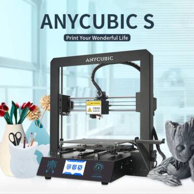 €186 with coupon for Anycubic Mega S 3D Printer Metal Frame Filament Sensor Touch Screen 210x210x201mm Build Volume from EU warehouse GEEKBUYING