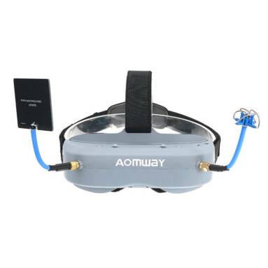 $224 with coupon for Aomway Commander Goggles V1 FPV 2D 3D 40CH 5.8G Support HD Port DVR Headtracker For RC Drone from BANGGOOD