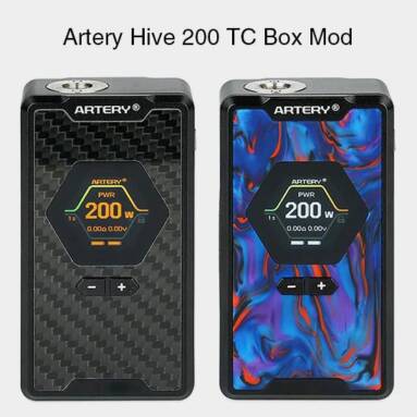 $50 with coupon for Artery Hive 200 TC Box Mod – ROYAL BLUE from GearBest