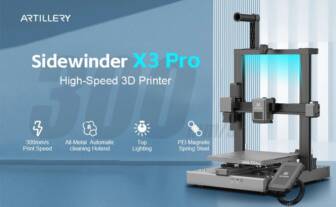 €182 with coupon for Artillery Sidewinder X3 Pro 3D Printer from EU warehouse TOMTOP