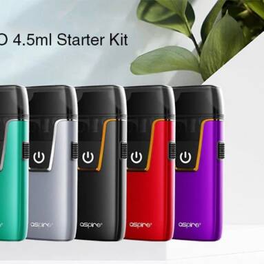 $28 with coupon for Aspire Nautilus AIO 4.5ml Starter Kit from Gearbest