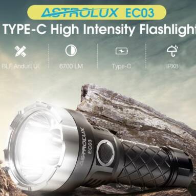 €32 with coupon for Astrolux® EC03 3x XHP50.2 6700LM Andúril UI Compact EDC Flashlight with 5000mAh 21700 Battery Type-C Rechargeable Powerful Mini LED Torch – Black XHP50.2 5700-6000K from BANGGOOD