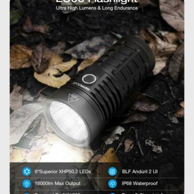 €57 with coupon for Astrolux® EC06 6*XHP50.2 16000lm High Lumen Strong 21700 Flashlight Anduril 2 UI 566m Long Range Powerful LED Torch – XHP50.2 6500K from EU CZ warehouse BANGGOOD