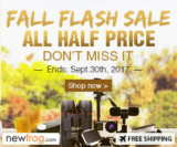 Fall Flash Sale, All Half Price from Newfrog.com