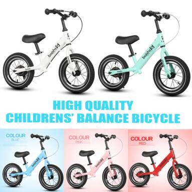 €35 with coupon for BAISHS No Pedal Toddler Balance Bike Kids Mountain Bikes Children Scooter Boys 12 inches BMX Bikes For Beginner Rider Training from BANGGOOD