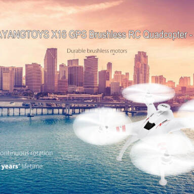 $99 with coupon for BAYANGTOYS X16 GPS Brushless RC Quadcopter – RTF White from GearBest