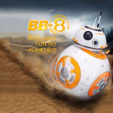 $19 with coupon for BB-8 2.4GHz RC Robot Ball Remote Control Planet Boy with Sound Star Wars Toy Kids Gift from TOMTOP
