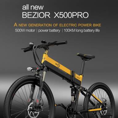 €864 with coupon for BEZIOR X500 Pro-FT Folding Electric Bike from EU warehouse GEEKBUYING