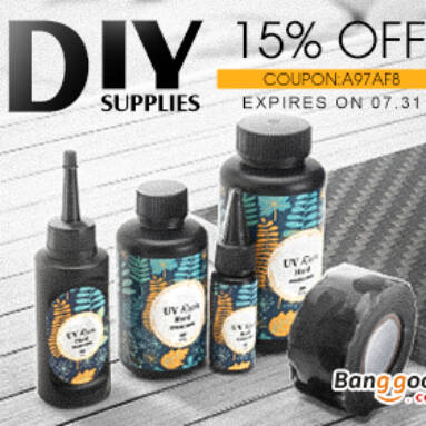 15% OFF for DIY Supplies Glue,Tape & Raw Material from BANGGOOD TECHNOLOGY CO., LIMITED