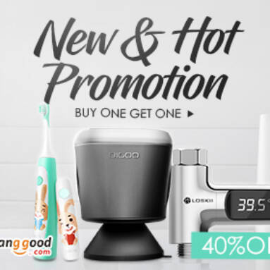 40% OFF for Home Products Buy One Get One Promotion from BANGGOOD TECHNOLOGY CO., LIMITED