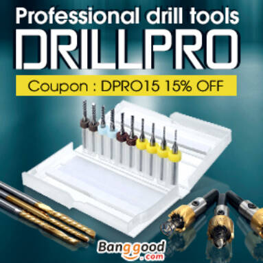 15% OFF Coupon for Drillpro from BANGGOOD TECHNOLOGY CO., LIMITED