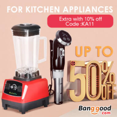 10% OFF Coupon for Kitchen Tools & Appliance from BANGGOOD TECHNOLOGY CO., LIMITED