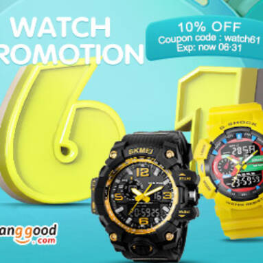 10% OFF coupon for watch  from BANGGOOD TECHNOLOGY CO., LIMITED