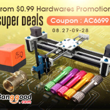 Super Deals! From $0.99 Hardwares Promotion from BANGGOOD TECHNOLOGY CO., LIMITED