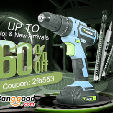 Up to 60% OFF for  Electric Equipments & Improvement Tools with Extra 15% OFF Coupon from BANGGOOD TECHNOLOGY CO., LIMITED