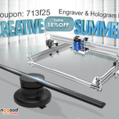 Up to 56% OFF for Engraver & Hologram Fan with Extra 15% OFF Coupon from BANGGOOD TECHNOLOGY CO., LIMITED