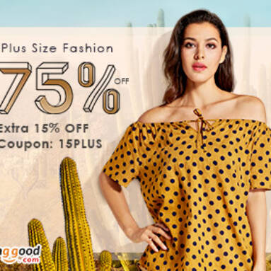 Up to 75% OFF for Plus Size Fashion from BANGGOOD TECHNOLOGY CO., LIMITED