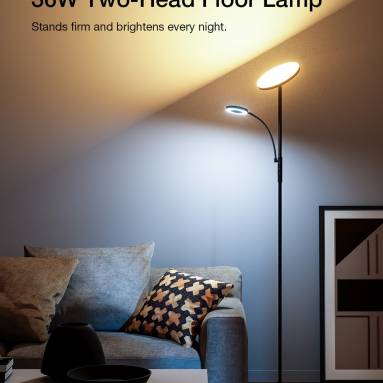 €53 with coupon for BLITZWILL BWL-FL-0001 Two-Head Floor Lamp With Remote Control from EU CZ warehouse BANGGOOD
