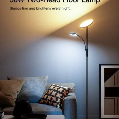 €54 with coupon for BLITZWILL BWL-FL-0001 Two-Head Floor Lamp With Remote Control from EU CZ warehouse BANGGOOD
