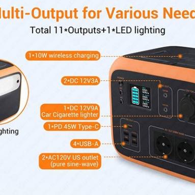 €469 with coupon for BLUETTI AC50S 500WH/300W Portable Power Station Solar Generator For Camping Outdoor Trip Power Outage ( EU Version) from EU warehouse GEEKMAXI