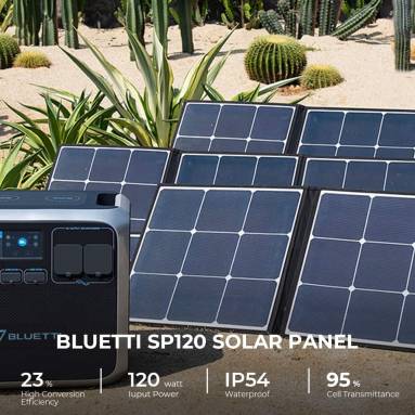 €279 with coupon for BLUETTI SP120 120W Solar Panel for AC200P/EB70/AC50S/EB150/EB240 Solar Generator Portable Foldable Solar Panel for Outdoor from EU warehouse GEEKMAXI