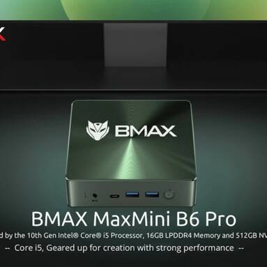 €224 with coupon for BMAX B6 Pro Mini PC Intel Core i5-1030NG7, 16GB LPDDR4 512GB SSD from EU warehouse GEEKBUYING