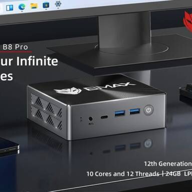 €399 with coupon for BMAX B8 Pro Mini PC, Intel Core i7-1255U 24GB DDR5 RAM 1TB NVMe SSD from EU warehouse GEEKBUYING
