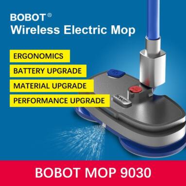 €236 with coupon for BOBOT MOP 9030 Cordless Electric Floor Mop Sweeping And Waxing Electric Spray Water Mop Sweeper, 280ml Water Tank from BANGGOOD
