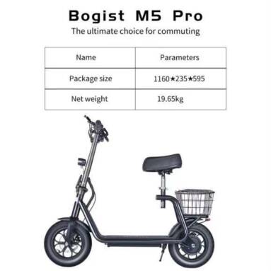 €409 with coupon for BOGIST M5 Pro Folding Electric Scooter from EU warehouse GEEKBUYING