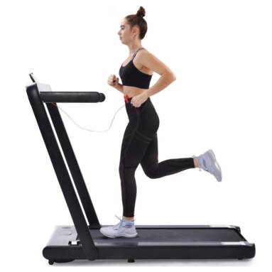 €361 with coupon for BOMINFIT 2-in-1 Foldable Treadmill 2.25HP 12km/h 12 Gears 2 Modes LED Display USB Bluetooth Running Machine Max Load 120kg Indoor Trainer from EU CZ warehouse BANGGOOD