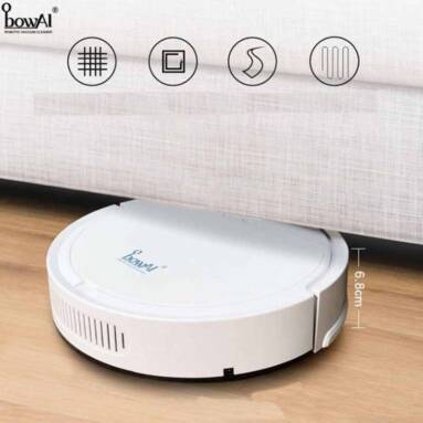 €43 with coupon for BOWAI OB8S 3W Robot Vacuum Mop Vacuum Cleaner 1800Pa 2000mAh Long Battery Life Low Noise Automatic Sweeping Robot from EU CZ / CN warehouse BANGGOOD