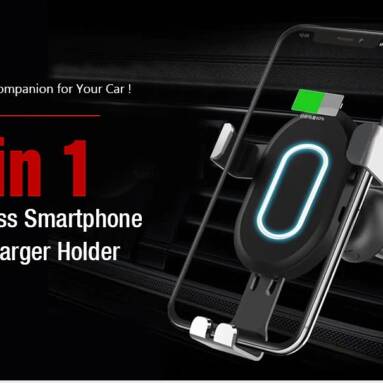 $10 with coupon for BQ001 Fast Wireless Charging Mount Phone Gravity Holder from GearBest
