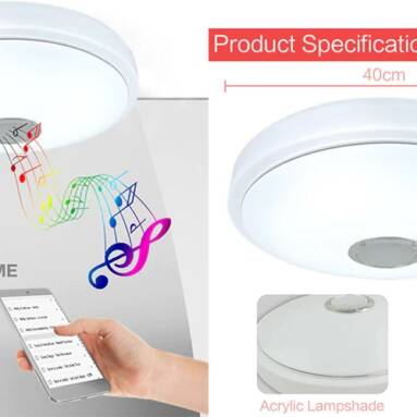 $35 with coupon for BRELONG XDD – 034 Modern Simple Smart Music Ceiling Light from GearBest