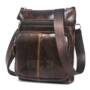 BULLCAPTAIN Genuine Leather Shoulder Bag  -  BROWN