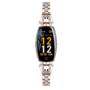 Bakeey H8 HR Blood Pressure Turn Light Dynamic UI Women Diamond Stainless Steel Smart Watch Bracelet