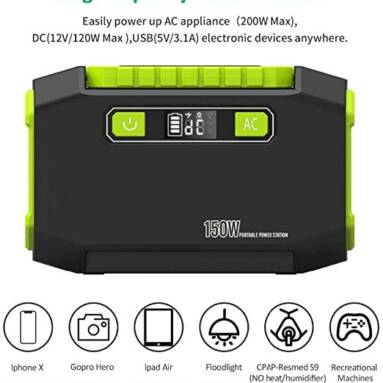 €82 with coupon for Bakeey Portable 150W 45000mAh Power Station from EU CZ warehouse BANGGOOD