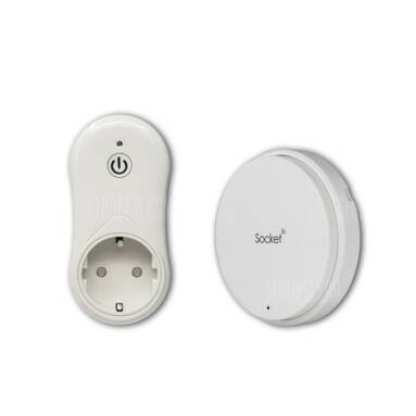 $9 with coupon for Battery – Free SIM1010 Self Powered Wireless Remote Control Socket  – EU PLUG WHITE from GearBest