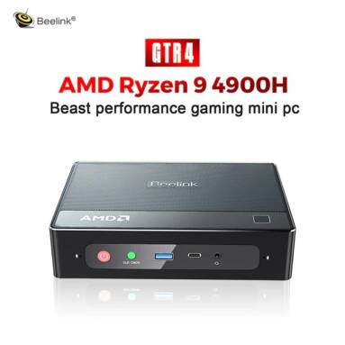 €665 with coupon for [WiFi 6E] Beelink GTR4 AMD Ryzen9 4900H Octa-Core 4.4Ghz 32GB DDR4-3200 Mhz RAM 500 SSD Mini PC 4K Gaming Computer with Fingerprint Microphone Desktop PC Support Triple Display Output Windows 11from BANGGOOD