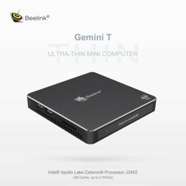 €151 with coupon for Beelink Gemini T34 Intel Apollo Lake N3450 Windows 10 Home 4K Mini PC SATA SSD 8GB DDR3 128GB 2.4G+5G WiFi 1000M LAN HDMI*2 GERMANY WAREHOUSE from GEEKBUYING