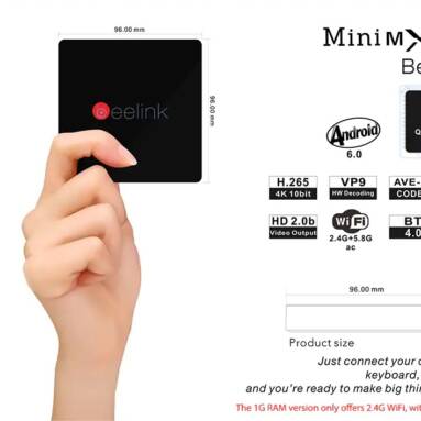 €34 with coupon for Beelink MINI MXIII II TV Box Amlogic S905X Quad Core – BLACK – EU PLUG 2G + 32G from GearBest