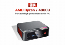 509 € med kupon til WiFi 6E Beelink SER4 AMD Ryzen 7 4800U Octa Core 1.8GHz til 4.2GHz 16GB DDR4 3200MHz RAM 500 NVME SSD Mini Computer Win11 Triple Output fra BANGGOOD