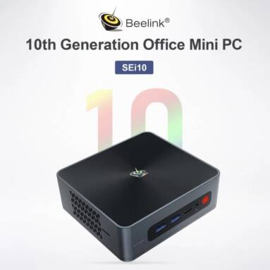 €310 with coupon for Beelink SEi10 10th Generation Office Mini PC 3.4Ghz Intel Ice Lake-U i3-1005G1 Intel UHD Graphics 8GB DDR4 256GB NVME SSD WiFi 6 bluetooth 5.0 1000M 4K Win10 Home Server from EU CZ warehouse BANGGOOD