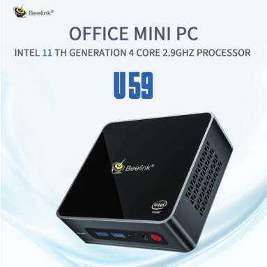 €175 with coupon for Beelink U59 Mini PC Intel Jasper Lake N5095 8GB RAM/256GB SSD 2.4G+5G WIFI Bluetooth 1000Mbps LAN 2xHDMI  from EU GER warehouse GEEKBUYING (extra $10 off paying with KLARNA in 3 installments)