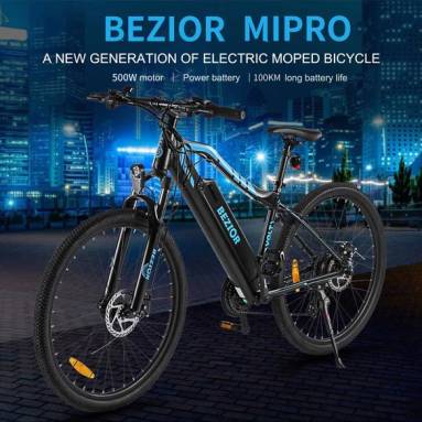 €1057 with coupon for Bezior M1 Pro 500W 27.5 Inch Electric Bicycle 48V 12.5Ah 25km/h 100km from EU warehouse BUYBESTGEAR