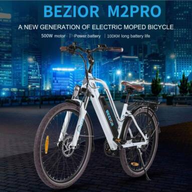 €859 with coupon for Bezior M2 Pro 500W 26 Inch Electric Bike 48V 12.5Ah 25km/h 100km from EU warehouse GEEKBUYING